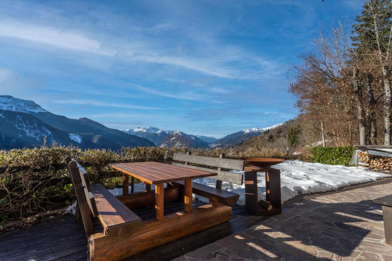 Вілла Panoramic House Carnia - Mountain View Apt With Parking And Terraces Ligosullo Екстер'єр фото