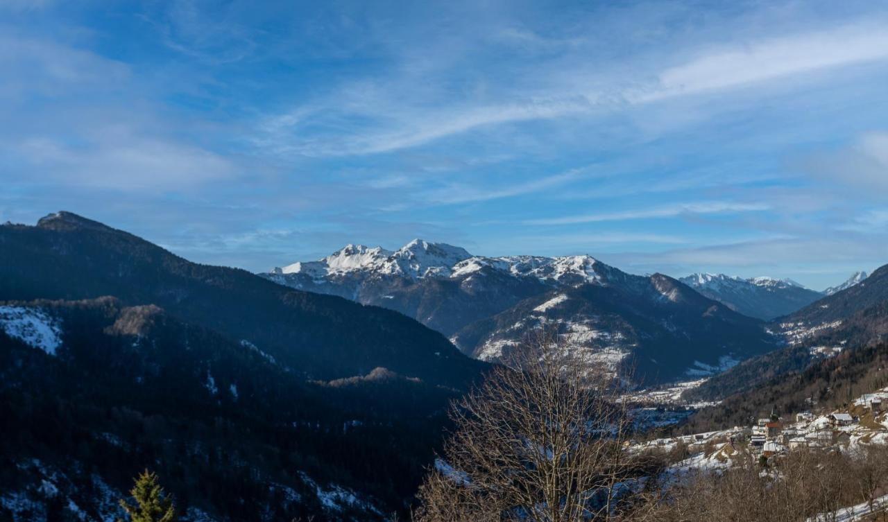 Вілла Panoramic House Carnia - Mountain View Apt With Parking And Terraces Ligosullo Екстер'єр фото
